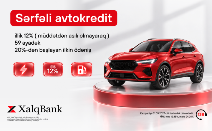 Maşın almaq istəyənlərə Xalq Bankdan sərfəli kredit – Şərtlər açıqlandı ®